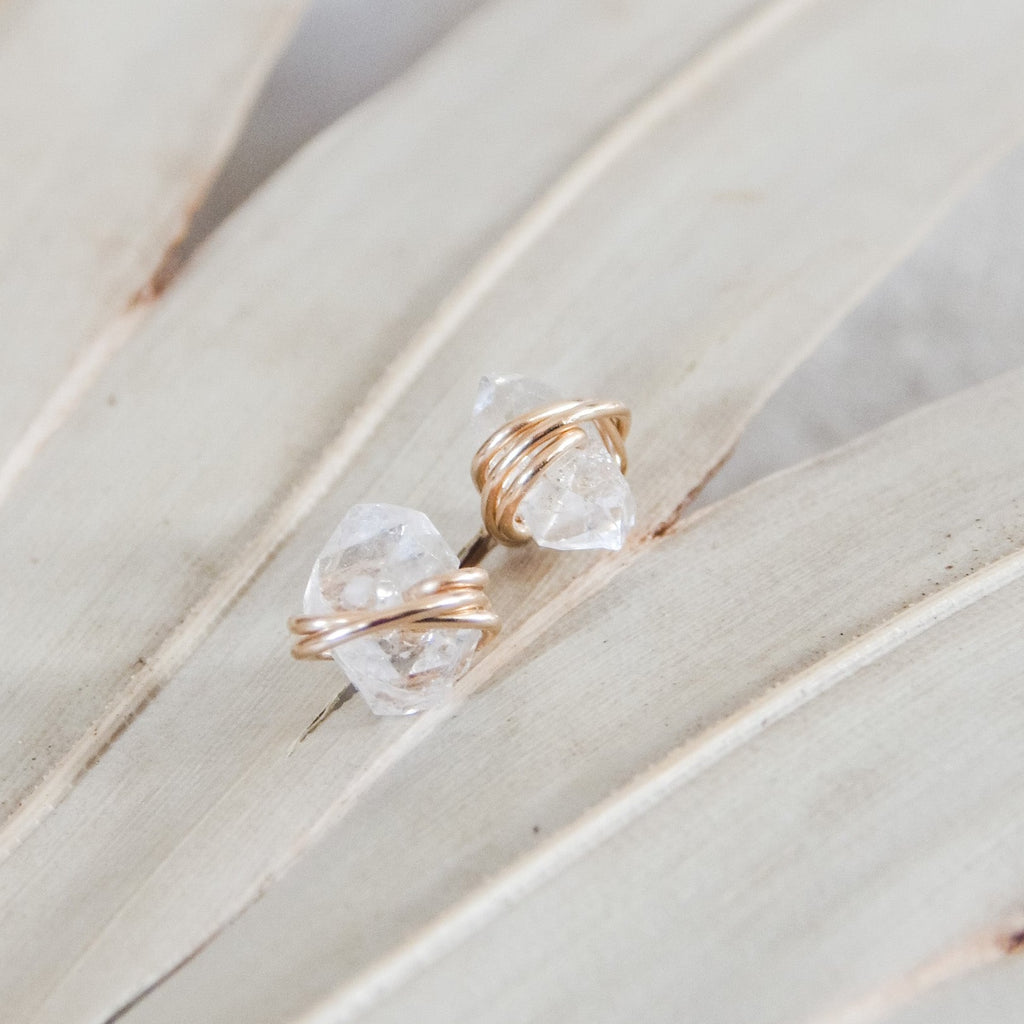 Herkimer diamond on sale stud earrings