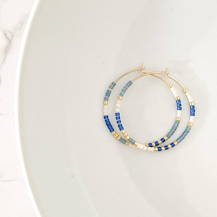 Summer Edition - Beaded Hoop Earrings